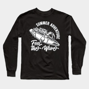 summer adventure feel the wave Long Sleeve T-Shirt